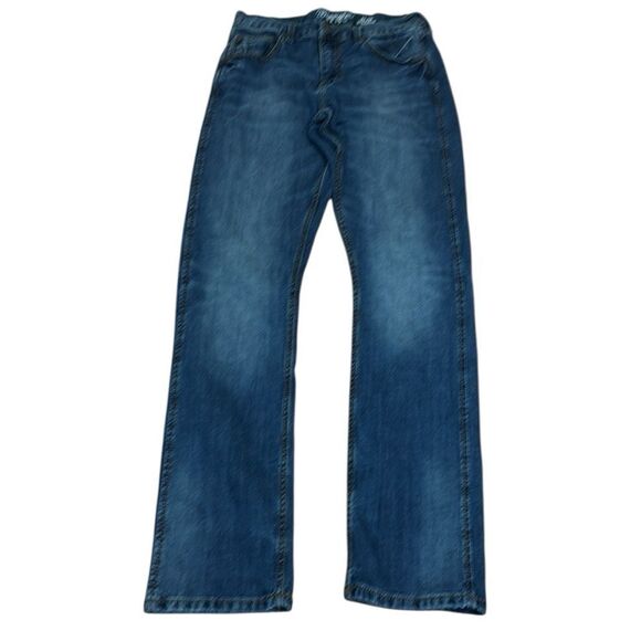 Men’s Wrangler Retro Slim Straight Blue Jeans, 32 X 36 - Picture 2 of 10